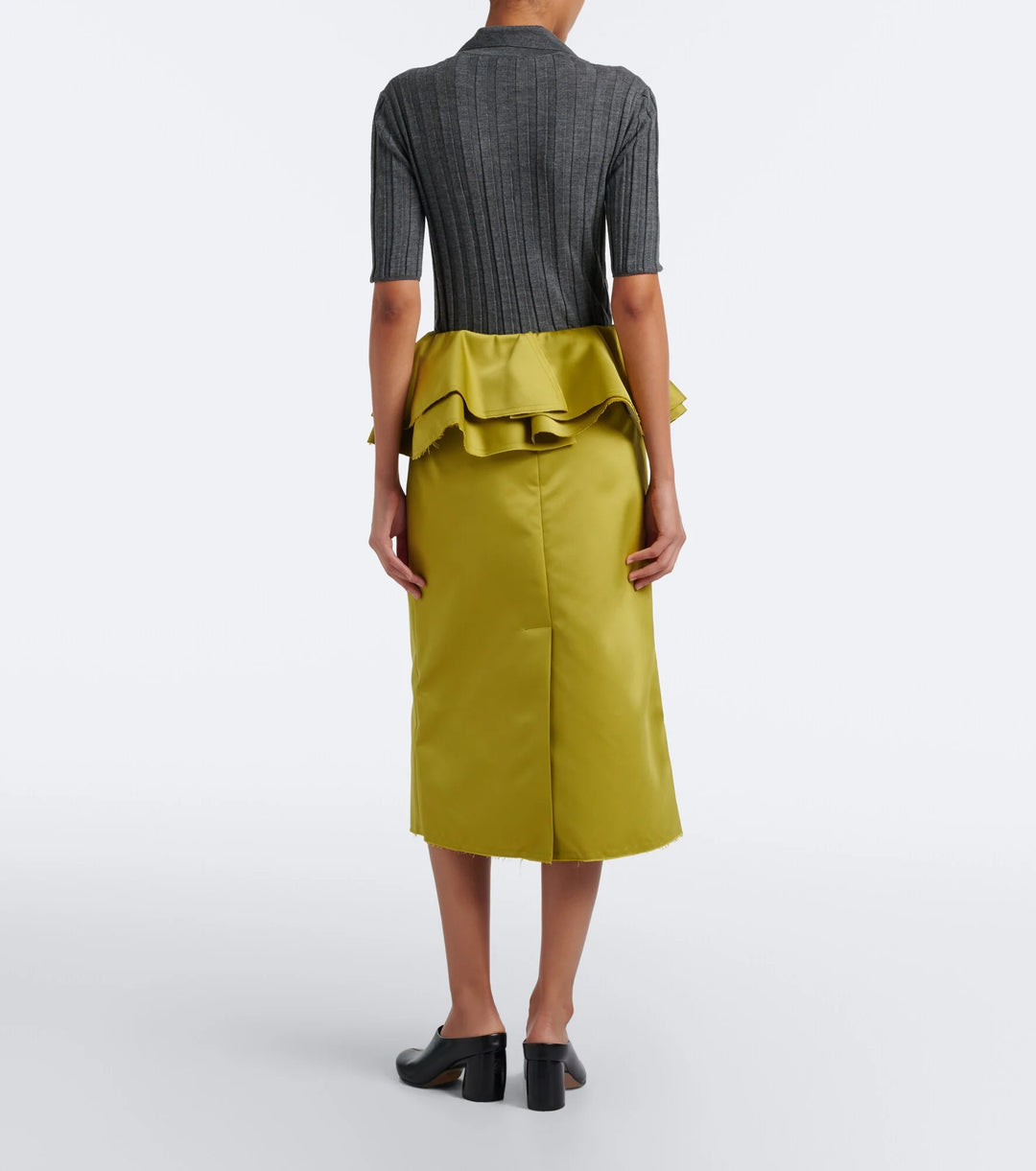 Duchesse Midi Skirt - Light Green