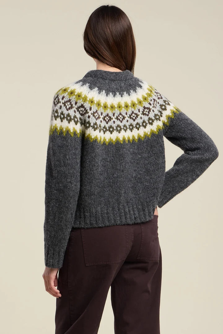 Edith Alpaca Sweater - Green Multi