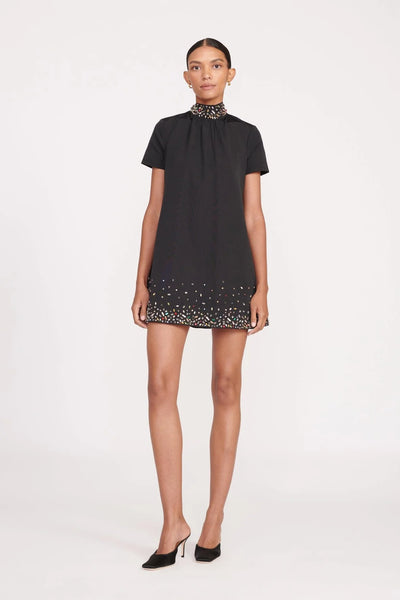MINI ILANA DRESS - BLACK SILVER