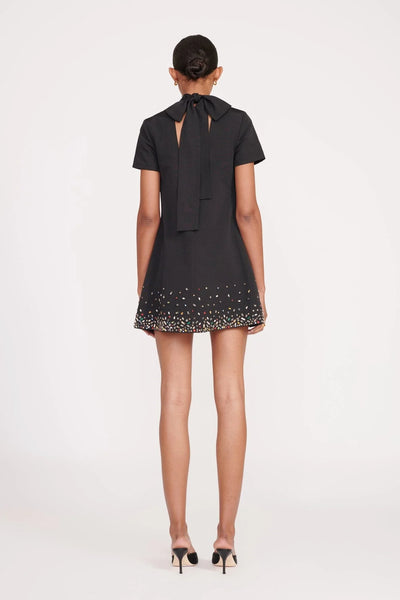 MINI ILANA DRESS - BLACK SILVER