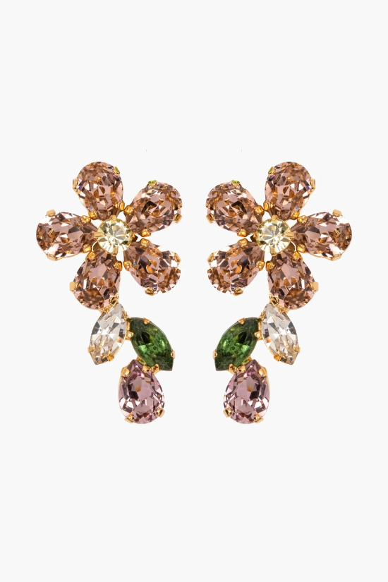 Odelia Earrings - Vintage Rose