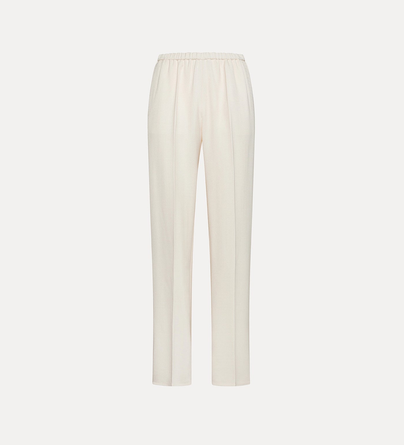 Flared Trousers in Slub Viscose - Orchidea