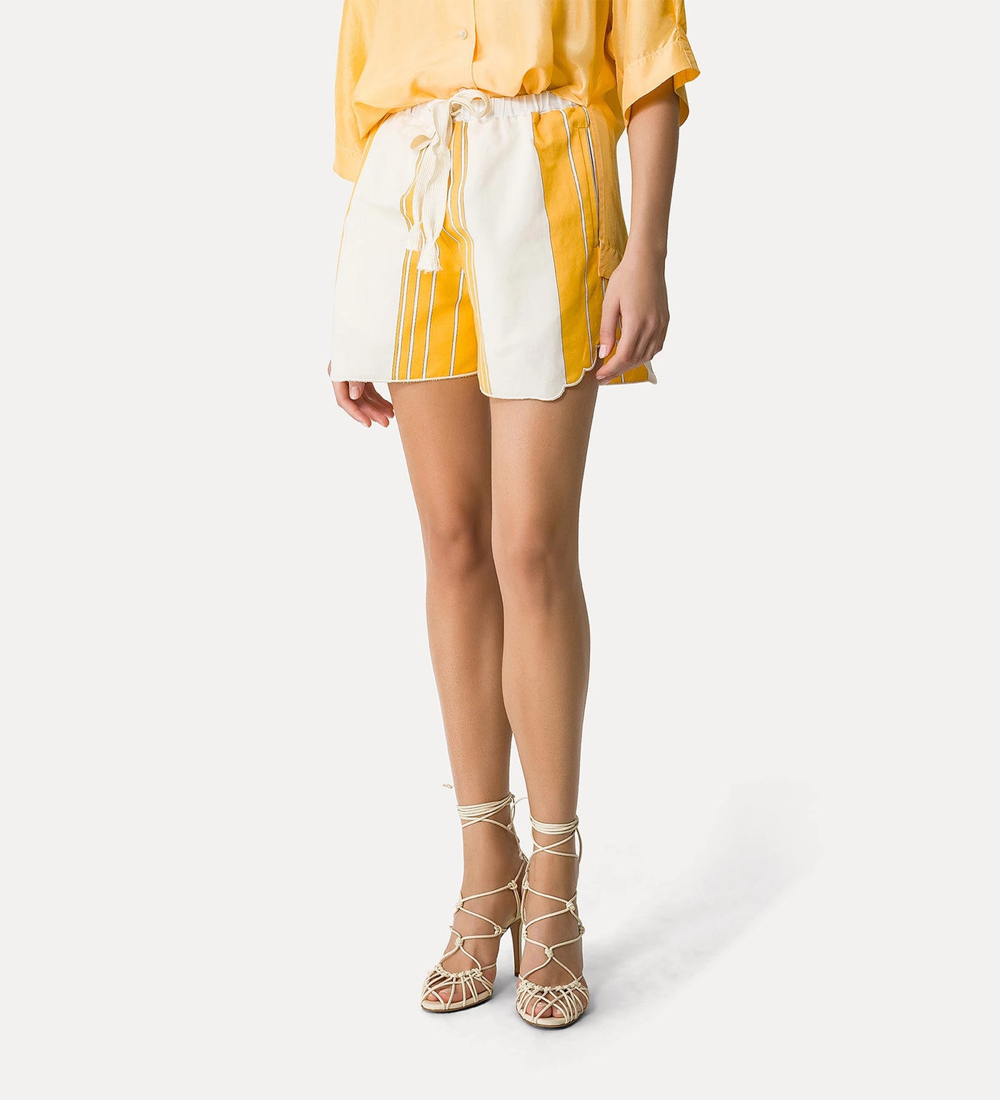 Bermuda Shorts in Cotton and Linen - Sole