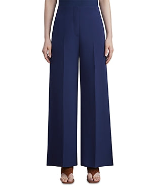 FINESSE CREPE FRANKLIN WIDE LEG ANKLE PANT - More Colors Available