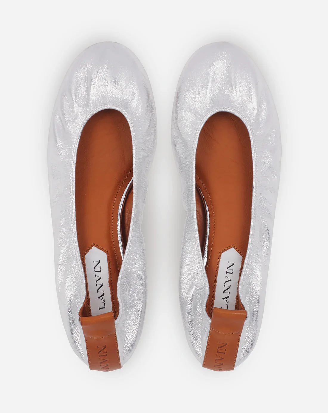 THE BALLERINA FLAT IN METALLIC LEATHER - More Colors Available