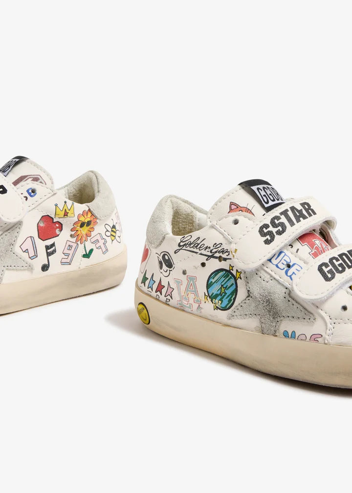Little Kid Old School Nappa- Multi Color