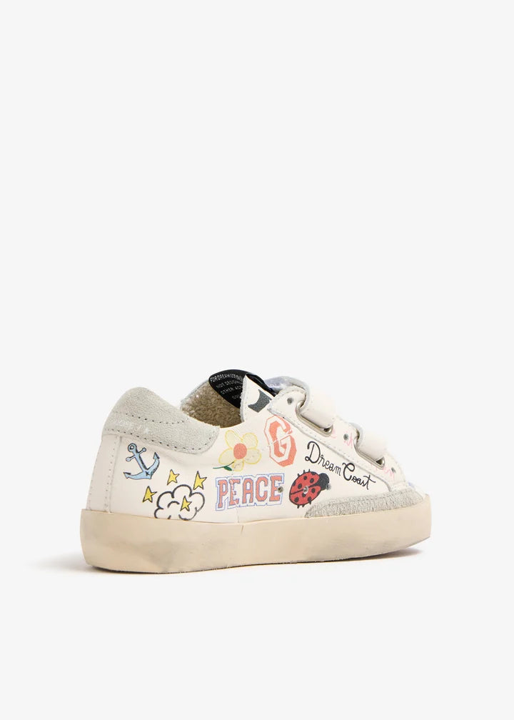 Little Kid Old School Nappa- Multi Color