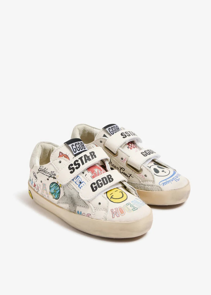 Little Kid Old School Nappa- Multi Color