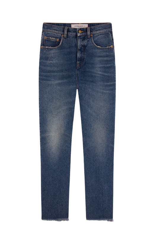Cropped Flared Jeans - Medium Wash