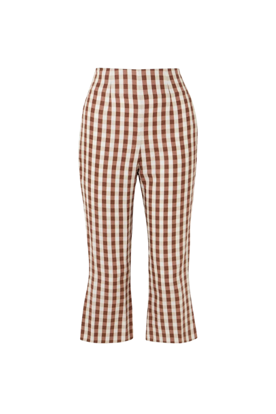 Valeria Capri Pant - Brown Multi