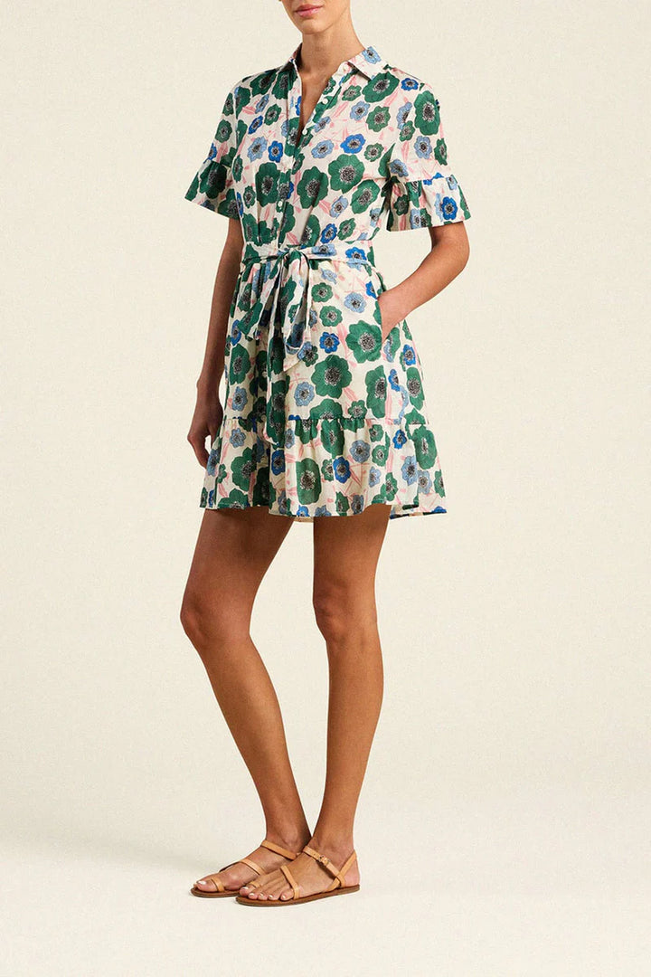 Martinique Dress - Green Print
