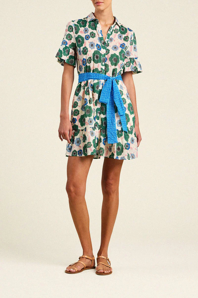 Martinique Dress - Green Print