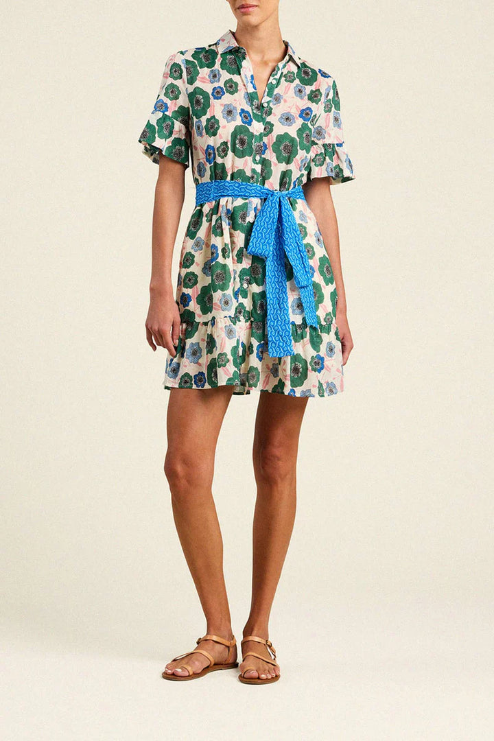 Martinique Dress - Green Print