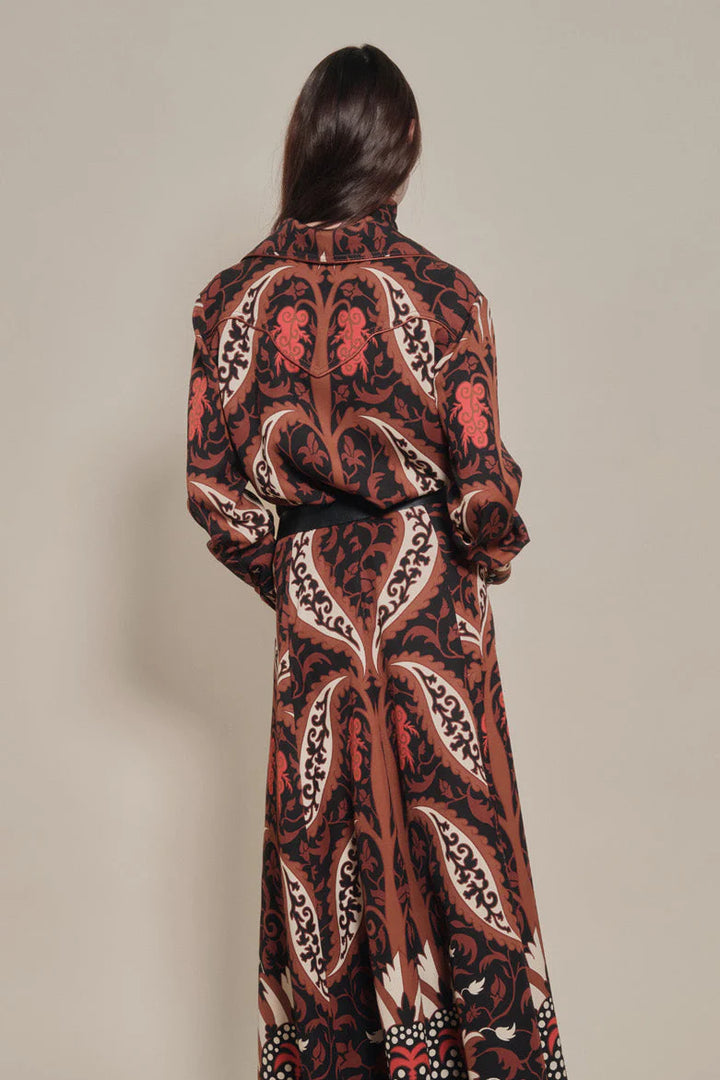 Boho Bloom Skirt - Black/Mocca/Sand/Red