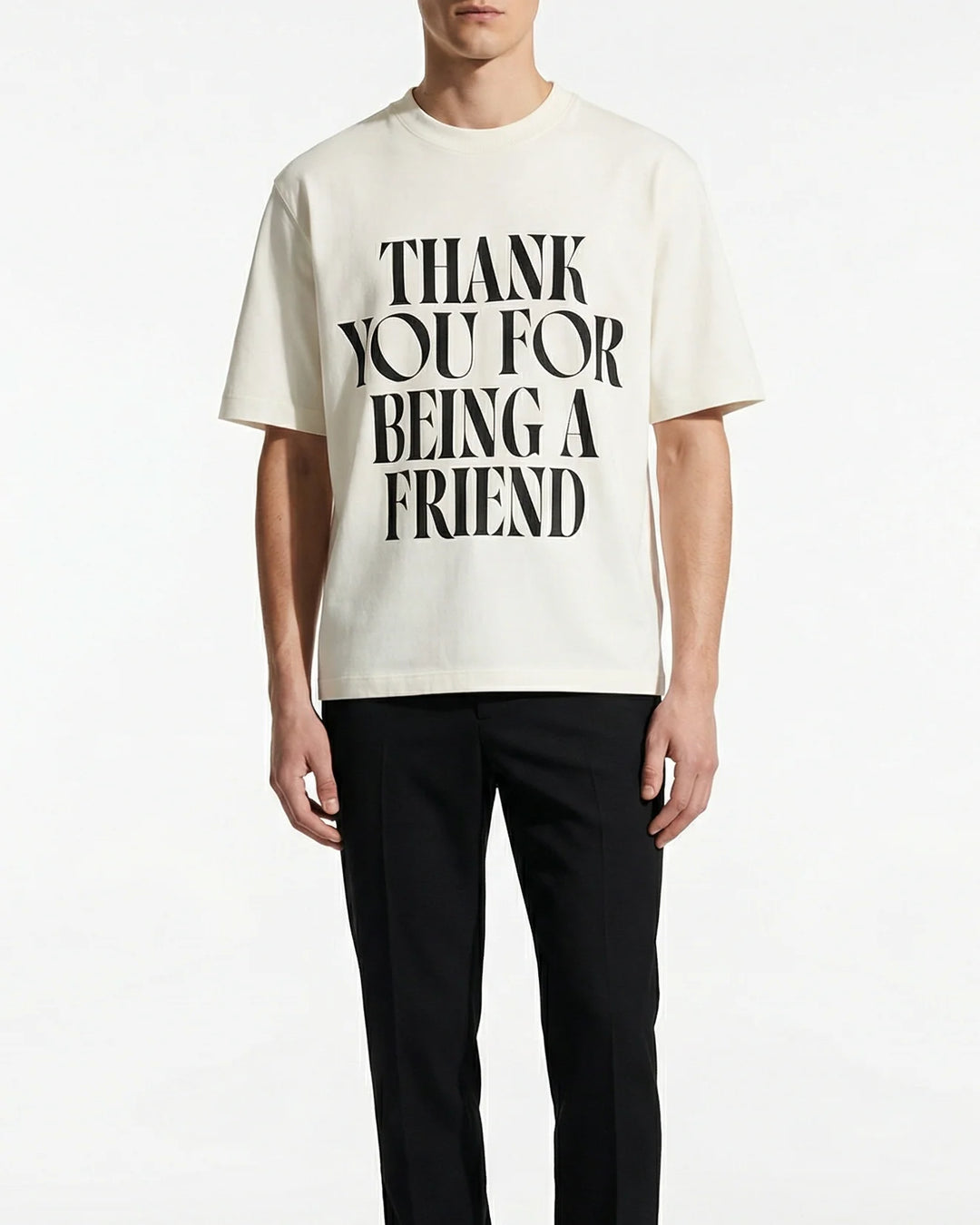 T-shirt with 'Thank you for being a friend'