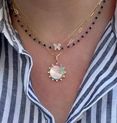 14K Baby Link Chain Necklace 20" - Yellow Gold