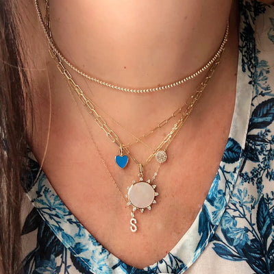 14K Baby Link Chain Necklace 20" - Yellow Gold