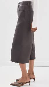 Hunter Leather Culotte - Dark Brown