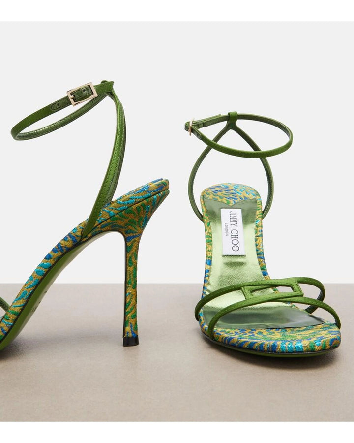 1998 Leo 100 Brocade Sandal - Medium Green