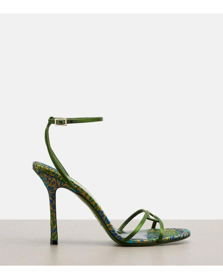 1998 Leo 100 Brocade Sandal - Medium Green