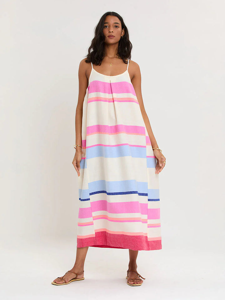 Nia Slip Dress - Pink Multi