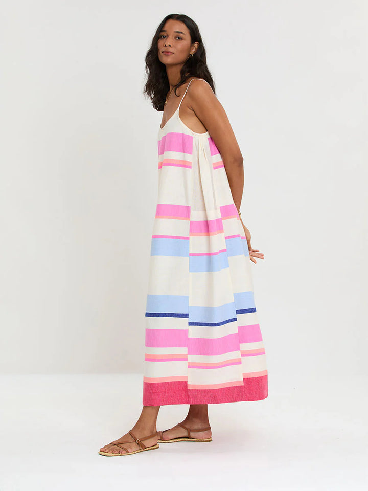 Nia Slip Dress - Pink Multi
