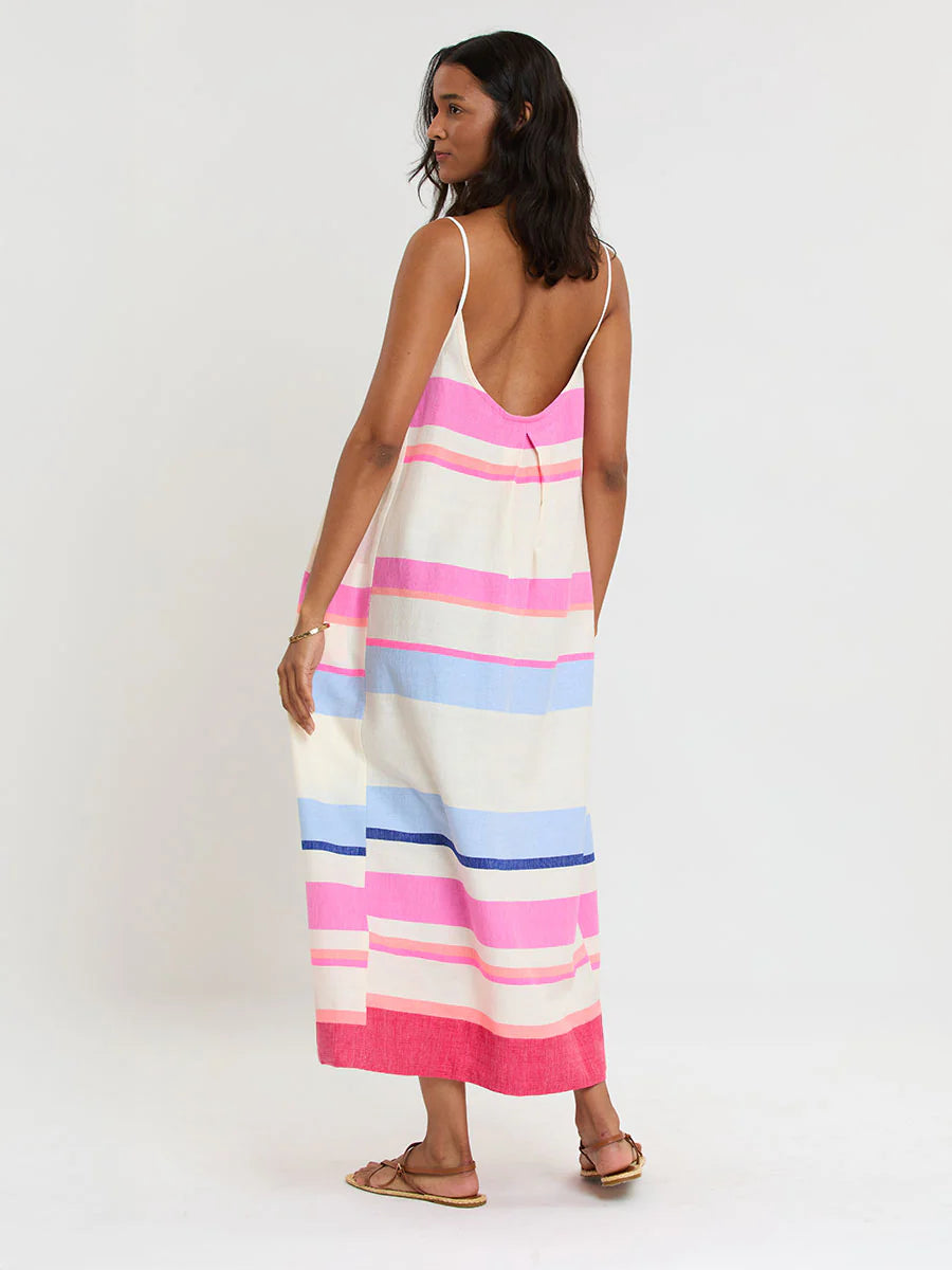 Nia Slip Dress - Pink Multi