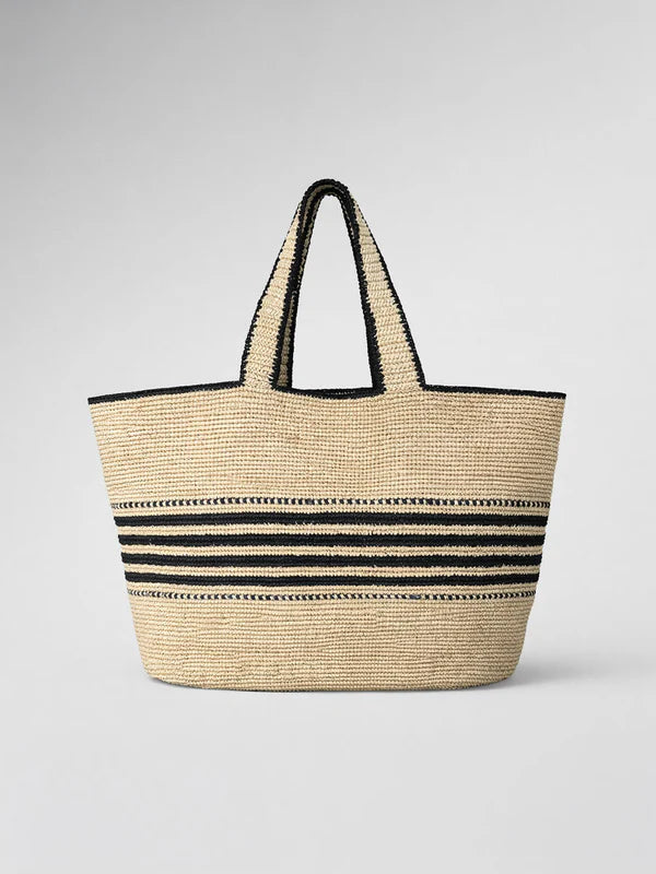 Mira Tote - Tan/Black