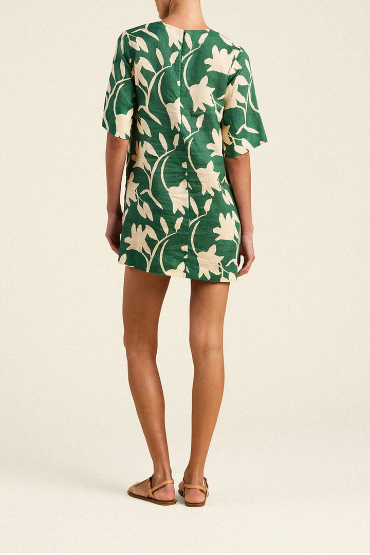 Manu Dress - Green Print