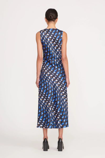 MATERIALITY DRESS - PAINTED ARGYLE BLACK
