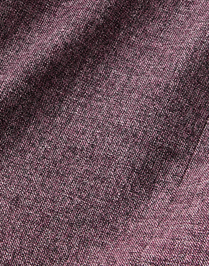 Wool Mouliné Gates Straight Pant - Mulberry Multi
