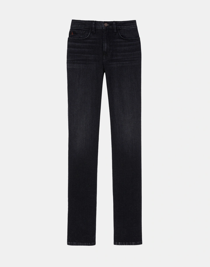 Denim Mercer Kick-Flare Jean - Washed Onyx