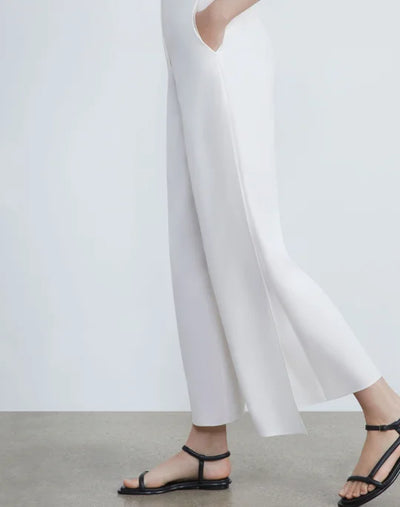 FINESSE CREPE FRANKLIN WIDE LEG ANKLE PANT - More Colors Available