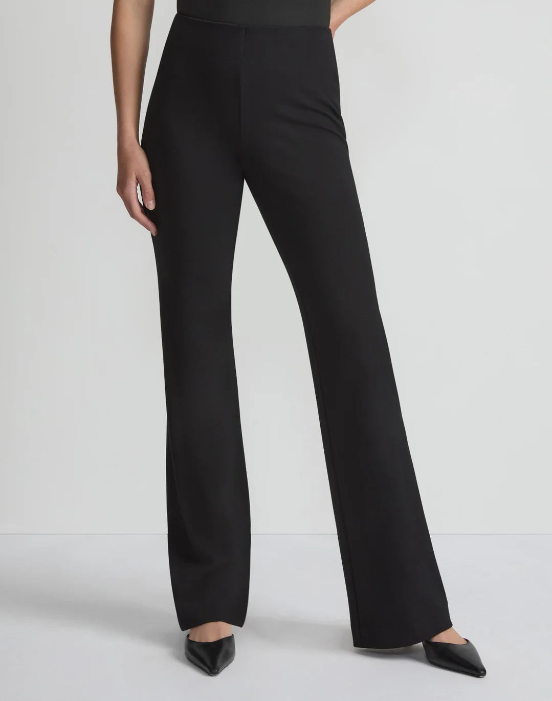 Regenerated Punto Milano Gates Flared Pant - Black
