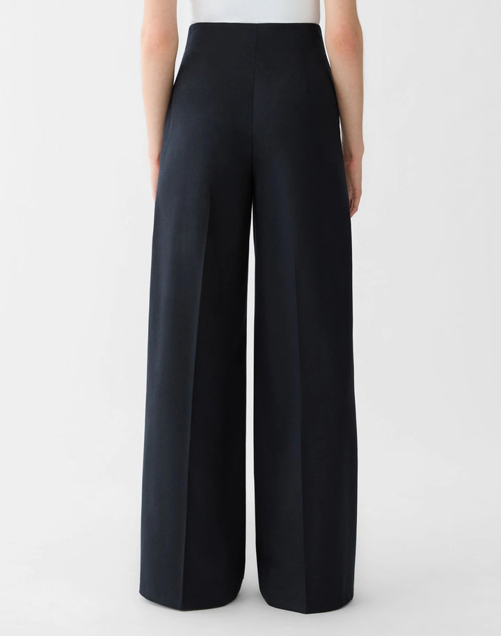 Brushed Responsible Wool Thames Pant - Ink