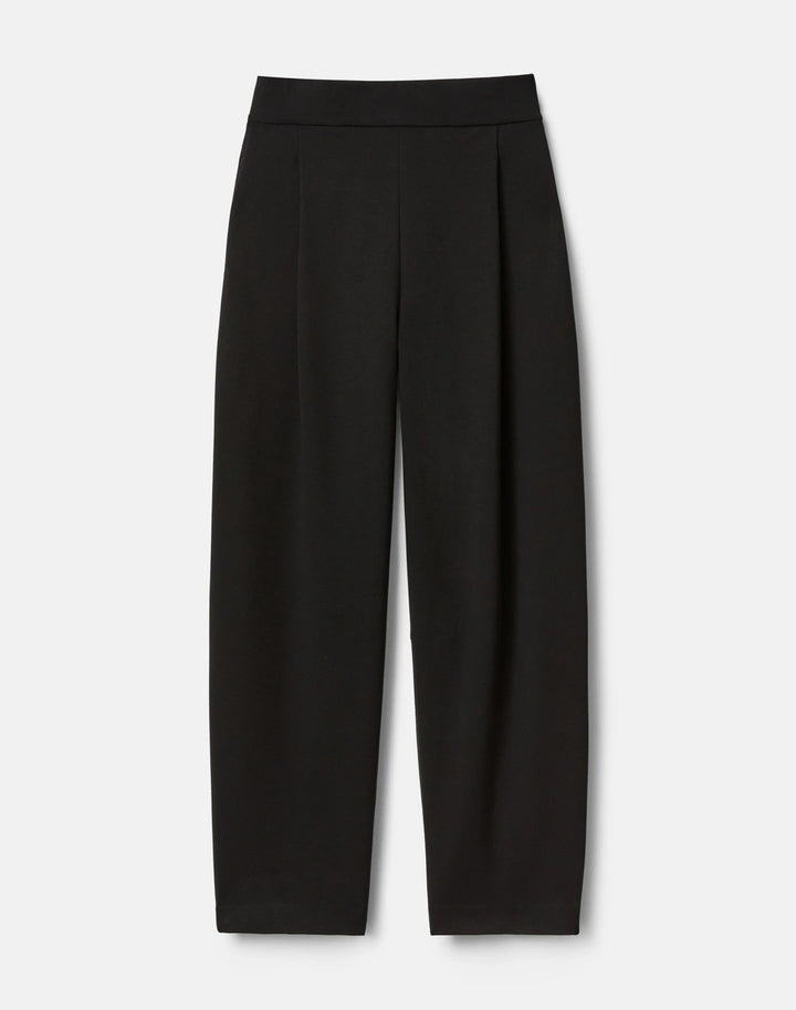 Punto Milano Walker Barrel Leg Ankle Pant - Black