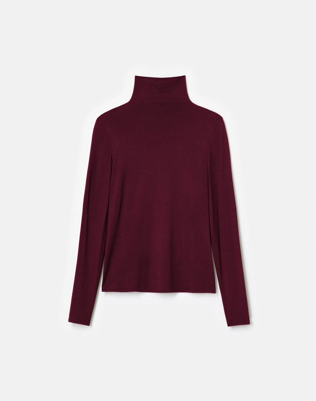 Nouveau Jersey Turtleneck - Aubergine