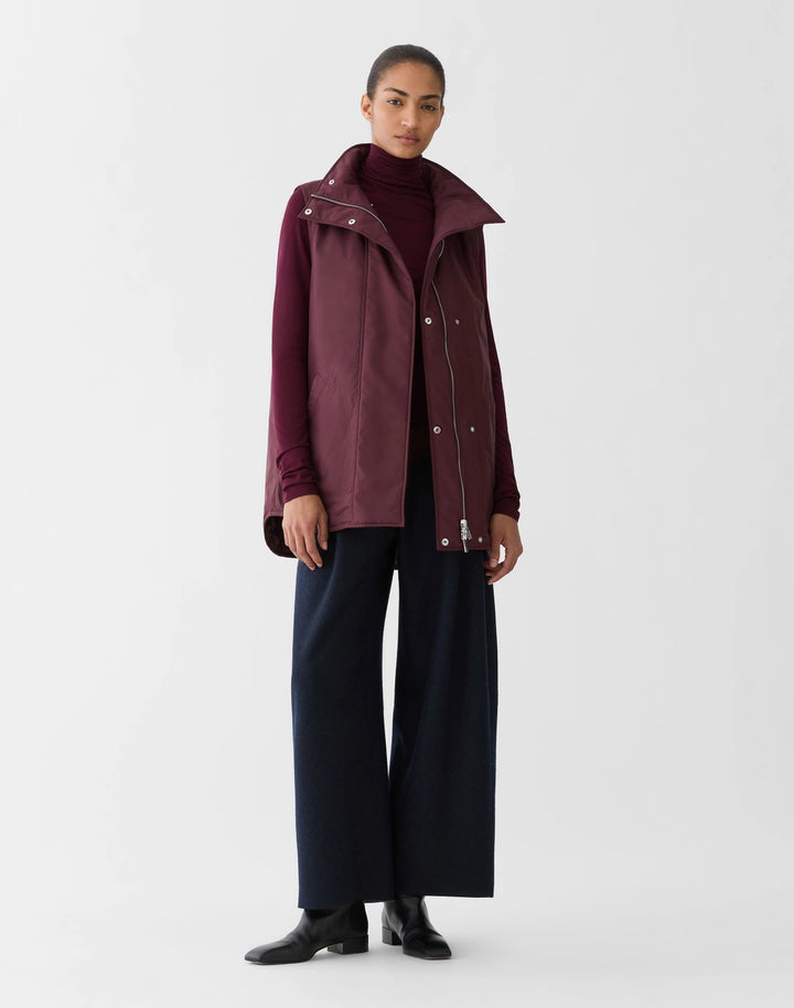 Nouveau Jersey Turtleneck - Aubergine