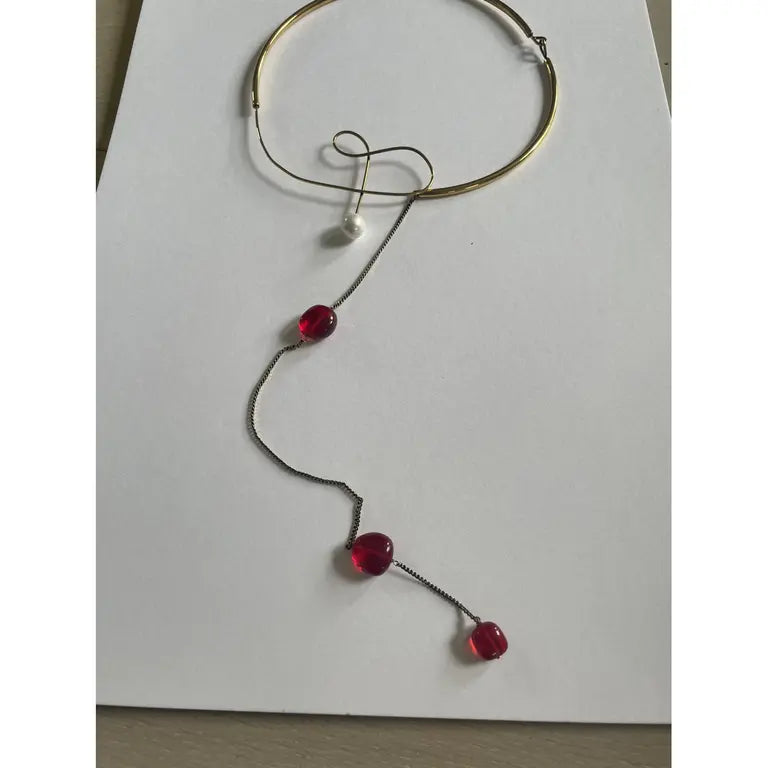 Statement Necklace - Red