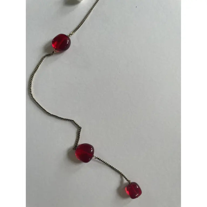 Statement Necklace - Red