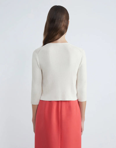 FINESPUN VOILE OPEN-FRONT CROPPED CARDIGAN - More Colors Available