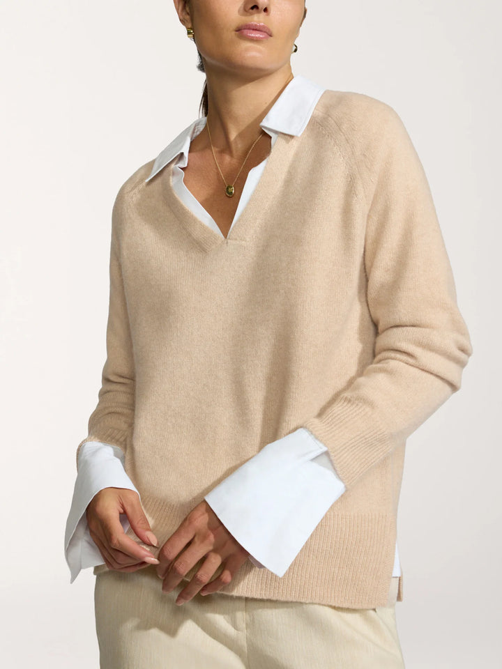 The Ella Layered Pullover - Off White