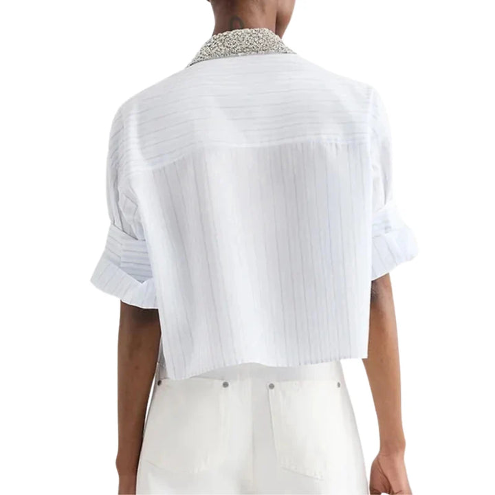 Next Ex w/ Crystal Collar - White/Light Blue