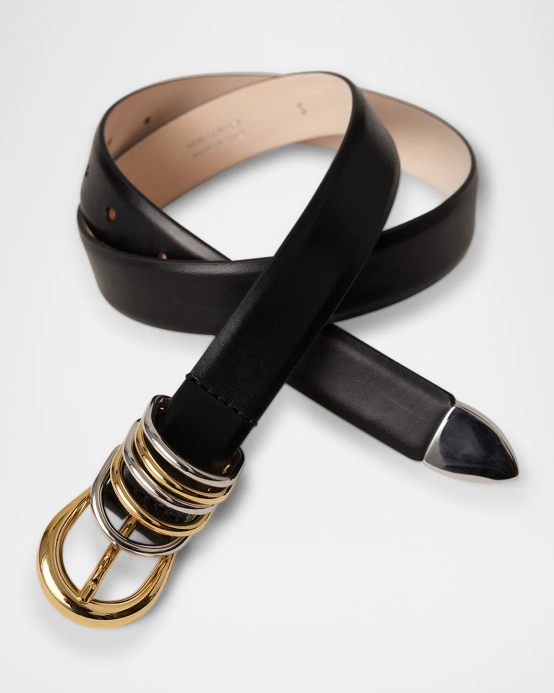 Constance Mixed Metal Belt - Black