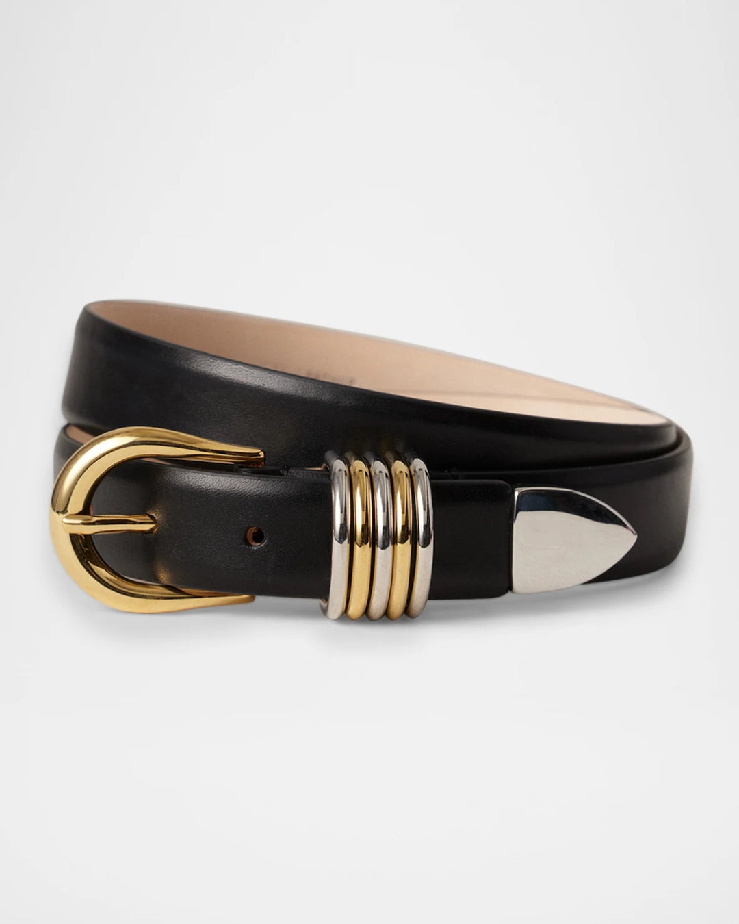 Constance Mixed Metal Belt - Black