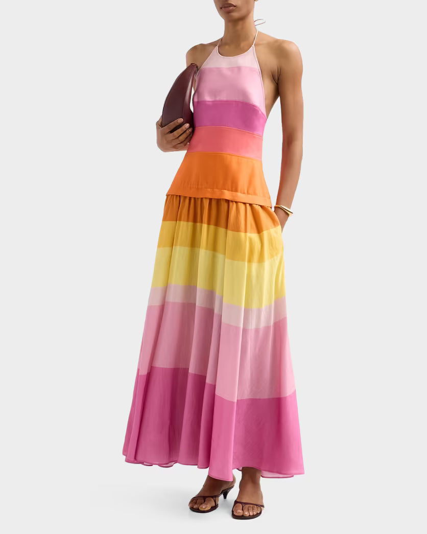 Rourke Maxi Dress- Pink Multi