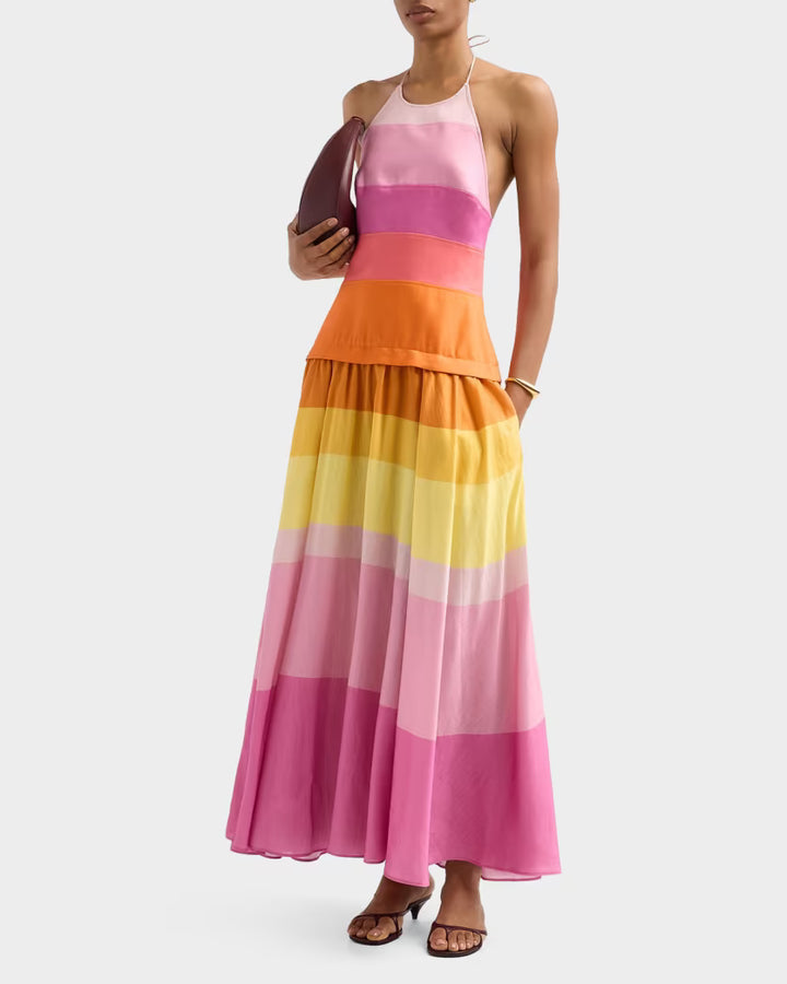 Rourke Maxi Dress- Pink Multi