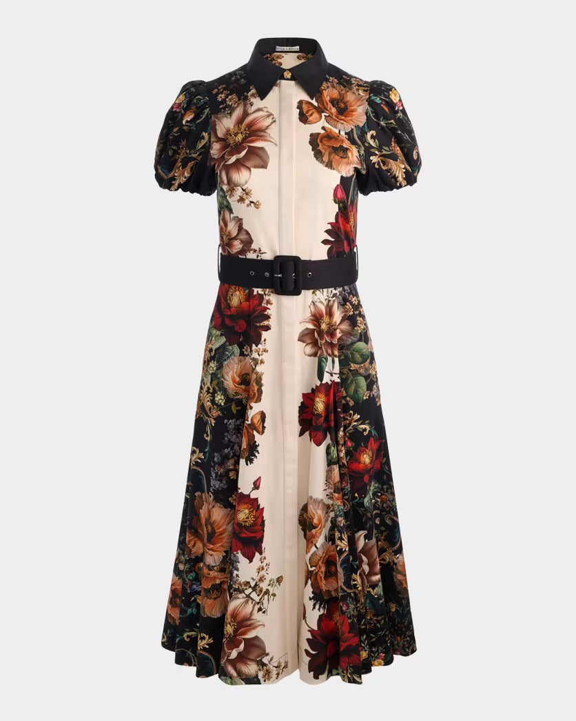 Henrietta Floral Belted Midi Dress