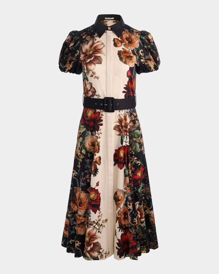 Henrietta Floral Belted Midi Dress
