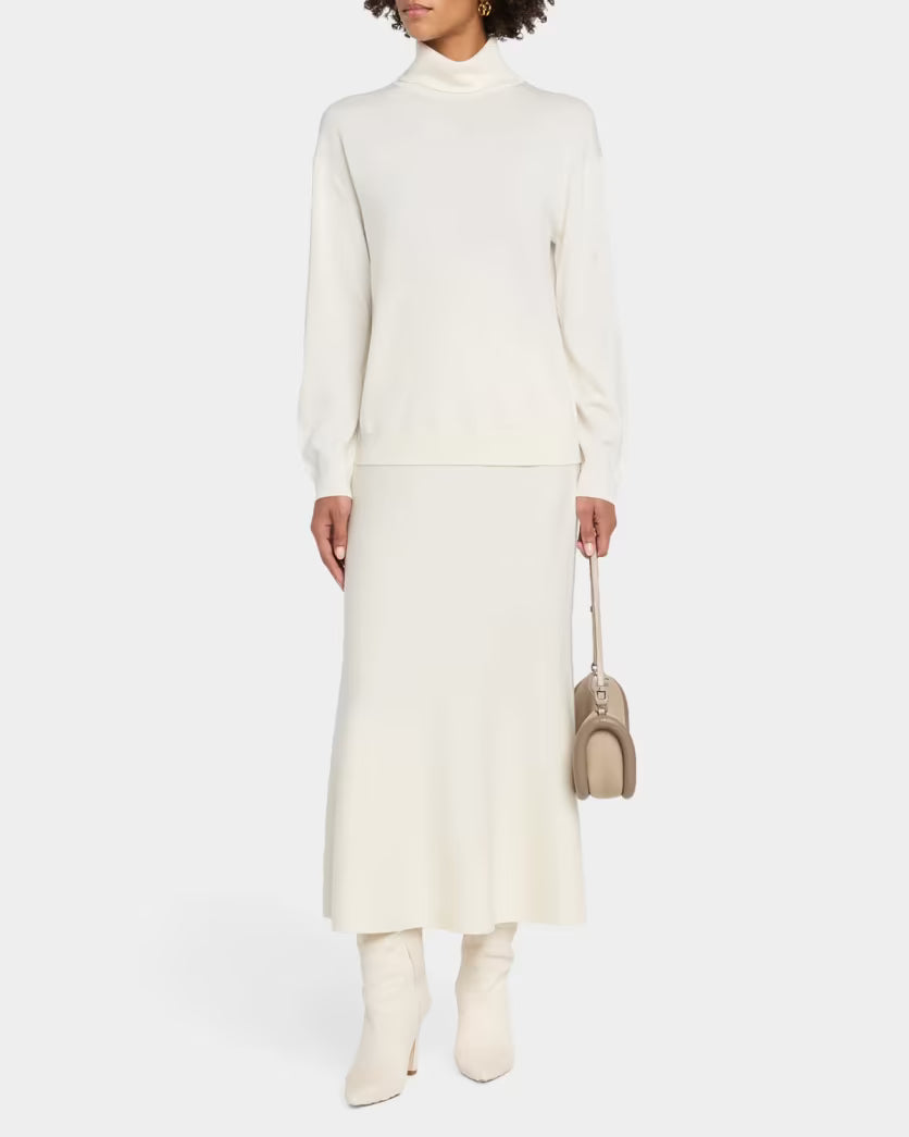 Aaliyah Long Sleeve Turtleneck - Ivory